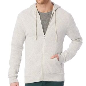 New In Bag Men's Alternative Rocky Zip Hoodie Eco Oatmeal (Gray) 2X-LARGE 2XL